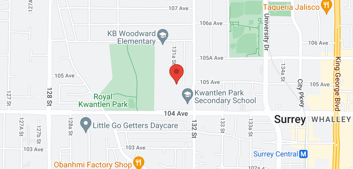 map of 10534 131A STREET